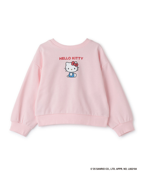 Lycee mine（リセマイン）の「【サンリオキャラクターズ】【どちらが前でもOK】【速乾裏毛】ハローキティ立体リボン付きスウェット（スウェット・キッズ・ブラック/ブルーグレー/ライトピンク/アイボリー・140cm/130cm/120cm/110cm/100cm）」の9枚目の写真