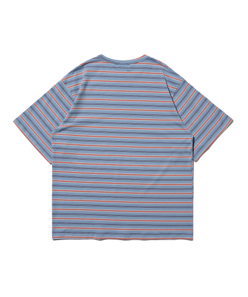 CARGOBROS(カーゴブロス)の「ダンガラストライプ半袖Tシャツ (ブルー)(Tシャツ/カットソー・メンズ・その他・FREE)」の2枚目の写真