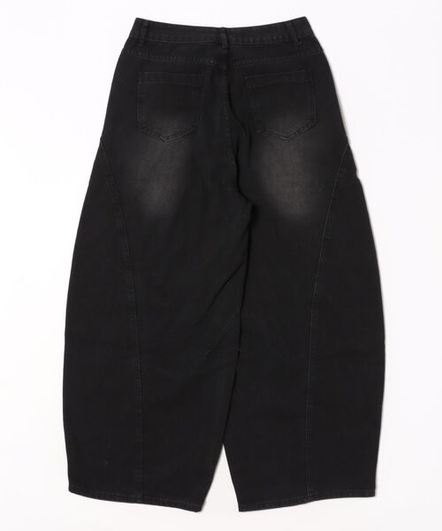 VIBGYOR(ヴィブジョー)の「【LAMPOON】アイレットデザインカーブデニムパンツ(デニムパンツ・レディース・ブラック・LARGE/MEDIUM/X-LARGE/SMALL)」の17枚目の写真