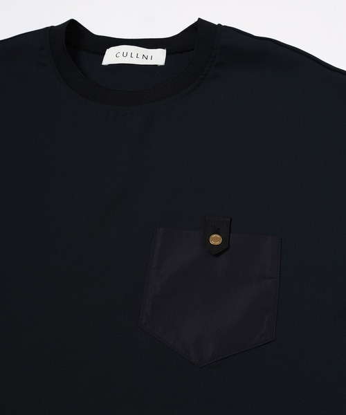 CULLNI(クルニ)の「Dry Stretch Cloth Contrast Panel Short Sleeve Pullover(Tシャツ/カットソー・メンズ・ブラウン/ブラック/ネイビー・2/1/0)」の10枚目の写真