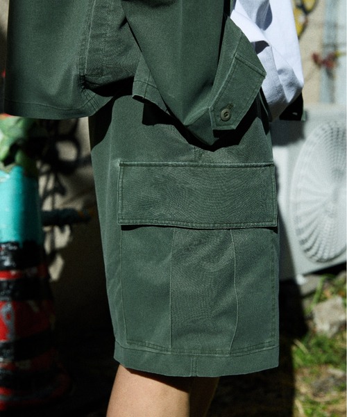 ムラサキスポーツ(ムラサキスポーツ)の「DEAR LAUREL/ディアローレル DOT DOBBY CARGO SHORTS 【ピグメント加工】ショーツ DL26S-3303(その他パンツ・メンズ・ブラック/オリーブ・M/L/XL)」の10枚目の写真