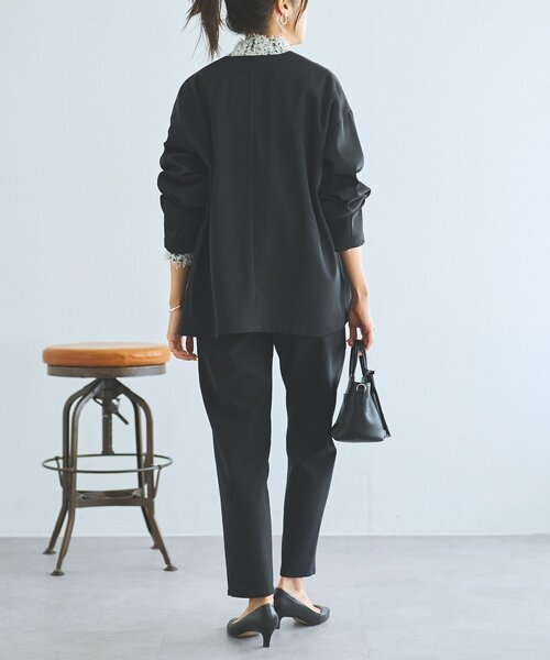 LIVETART（リヴェタート）の「《LIVETART》ストレッチツイルジャケット（その他アウター・レディース・キャメル/ネイビー/ブラック・FREE）」の12枚目の写真