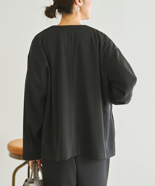 LIVETART（リヴェタート）の「《LIVETART》ストレッチツイルジャケット（その他アウター・レディース・キャメル/ネイビー/ブラック・FREE）」の15枚目の写真