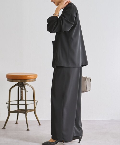 LIVETART（リヴェタート）の「《LIVETART》ストレッチツイルジャケット（その他アウター・レディース・キャメル/ネイビー/ブラック・FREE）」の17枚目の写真