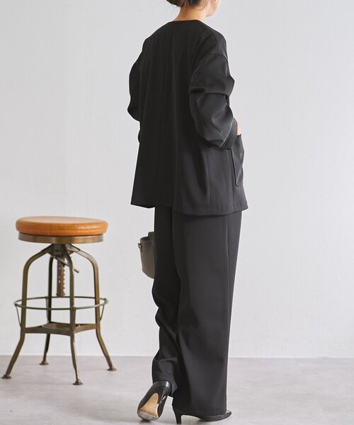 LIVETART（リヴェタート）の「《LIVETART》ストレッチツイルジャケット（その他アウター・レディース・キャメル/ネイビー/ブラック・FREE）」の18枚目の写真