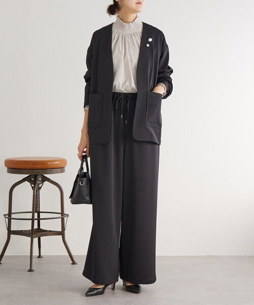 LIVETART（リヴェタート）の「《LIVETART》ストレッチツイルジャケット（その他アウター・レディース・キャメル/ネイビー/ブラック・FREE）」の20枚目の写真