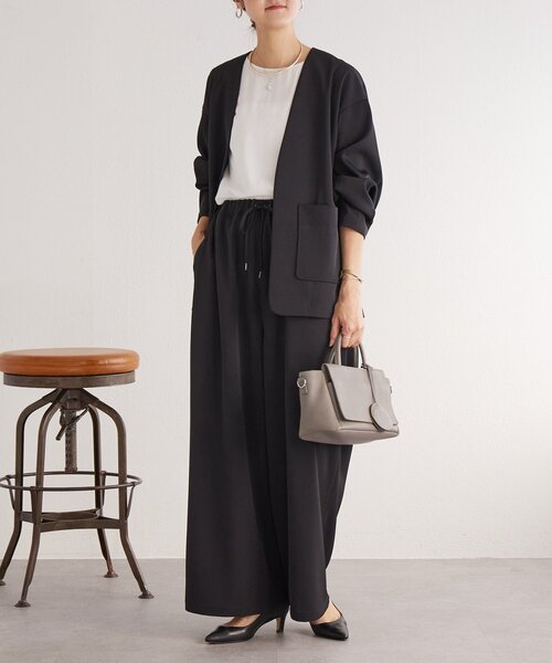 LIVETART（リヴェタート）の「《LIVETART》ストレッチツイルジャケット（その他アウター・レディース・キャメル/ネイビー/ブラック・FREE）」の22枚目の写真