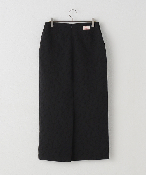 U by SPICK&SPAN（ユーバイスピックアンドスパン）の「【OURSAALTY / アワソルティ】Vine Forest Long SK（スカート・レディース・ブラック・SMALL）」の2枚目の写真