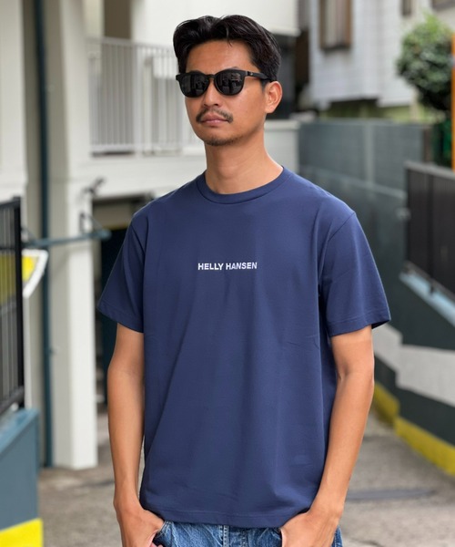 HELLY HANSEN(ヘリーハンセン)の「【HELLY HANSEN】S/S HELLY HANSEN Logo Tee(Tシャツ/カットソー・メンズ・ライム/ホワイト/ブラック/ネイビー・MEDIUM/X-LARGE/LARGE)」の4枚目の写真