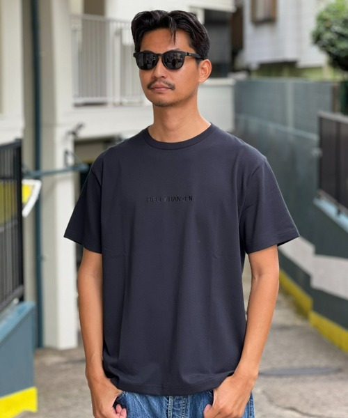 HELLY HANSEN(ヘリーハンセン)の「【HELLY HANSEN】S/S HELLY HANSEN Logo Tee(Tシャツ/カットソー・メンズ・ライム/ホワイト/ブラック/ネイビー・MEDIUM/X-LARGE/LARGE)」の2枚目の写真