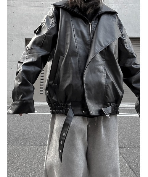 Leather Blouson/レザーブルゾン【unisex item】（ブルゾン）｜YACA