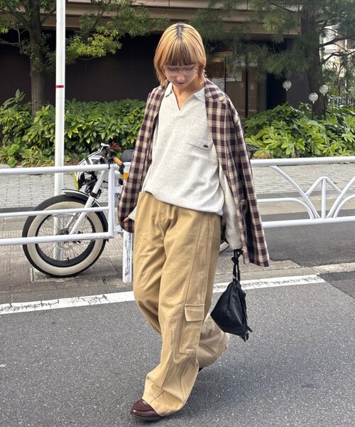 GEVACO（ゲバコ）の「≪ノベルティフェア対象商品≫【GEVACO】スキッパーニットプルオーバー（ニット/セーター・レディース・アイボリー/ネイビー・LARGE/MEDIUM）」の6枚目の写真