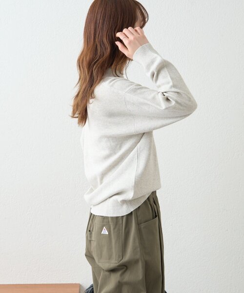 GEVACO（ゲバコ）の「≪ノベルティフェア対象商品≫【GEVACO】スキッパーニットプルオーバー（ニット/セーター・レディース・アイボリー/ネイビー・LARGE/MEDIUM）」の12枚目の写真