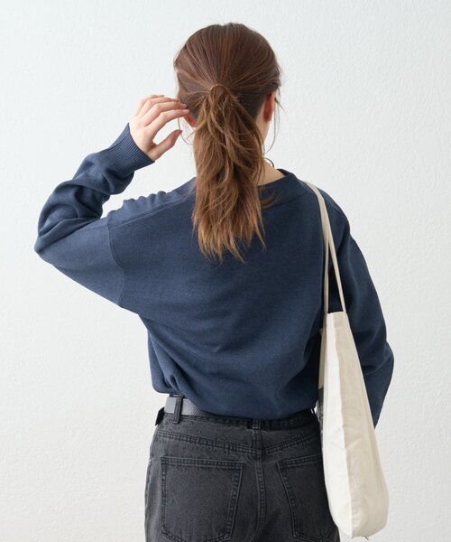 GEVACO（ゲバコ）の「≪ノベルティフェア対象商品≫【GEVACO】スキッパーニットプルオーバー（ニット/セーター・レディース・アイボリー/ネイビー・LARGE/MEDIUM）」の18枚目の写真