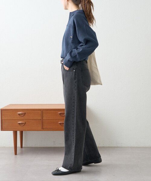 GEVACO（ゲバコ）の「≪ノベルティフェア対象商品≫【GEVACO】スキッパーニットプルオーバー（ニット/セーター・レディース・アイボリー/ネイビー・LARGE/MEDIUM）」の20枚目の写真