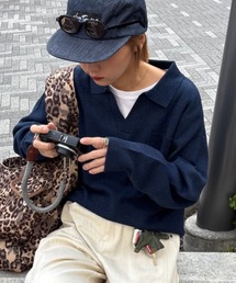 GEVACO | 【GEVACO】スキッパーニットプルオーバー(ニット/セーター)