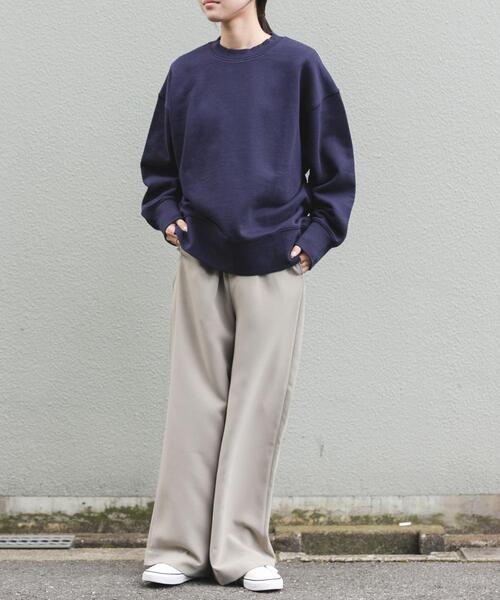 FORK&SPOON（フォークアンドスプーン）の「FORK&SPOON　ダブルクロスイージーパンツ（その他パンツ・レディース・ベージュ/ブラック・1/2）」の20枚目の写真