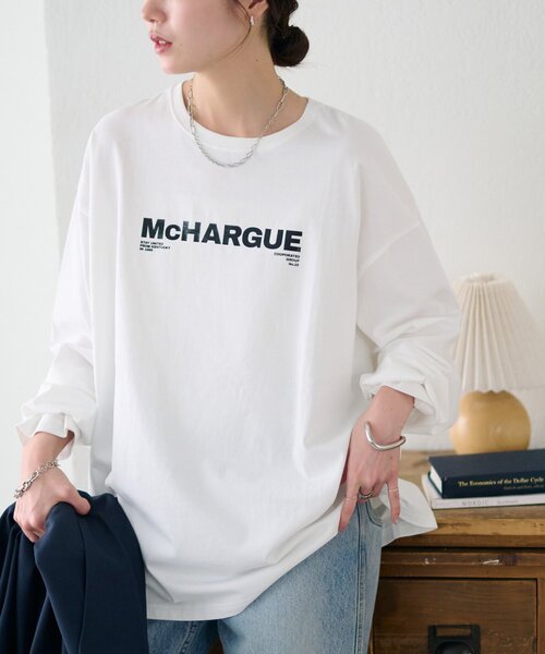 DISCOAT(ディスコート)の「【ユニセックス】シルケットロゴロンT(Tシャツ/カットソー・レディース・チャコールグレー/ホワイト系その他/ホワイト系その他2・SMALL/FREE)」の15枚目の写真