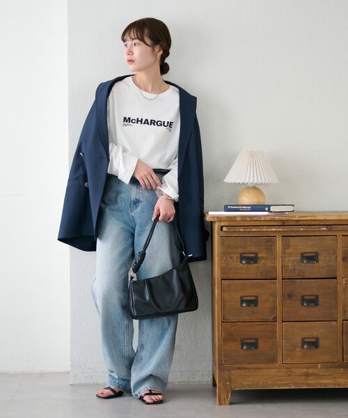 DISCOAT(ディスコート)の「【ユニセックス】シルケットロゴロンT(Tシャツ/カットソー・レディース・チャコールグレー/ホワイト系その他/ホワイト系その他2・SMALL/FREE)」の20枚目の写真