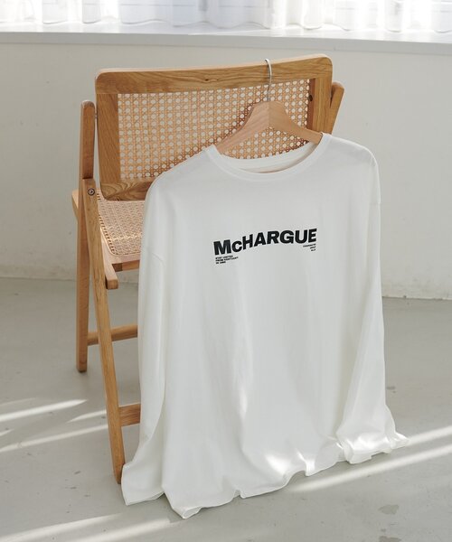 DISCOAT(ディスコート)の「【ユニセックス】シルケットロゴロンT(Tシャツ/カットソー・レディース・チャコールグレー/ホワイト系その他/ホワイト系その他2・SMALL/FREE)」の22枚目の写真
