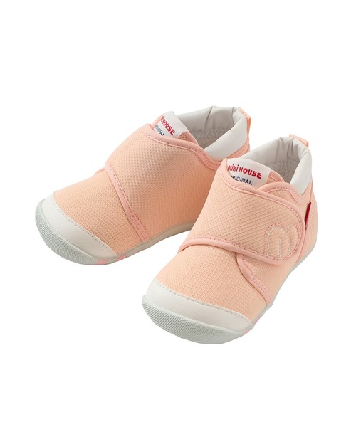 MIKI HOUSE（ミキハウス）の「【WEB限定】55周年記念モデル ファーストベビーシューズ（ベビーシューズ/ベビーソックス・キッズ・ブルー/ネイビー/イエロー/ラベンダー/ホワイト/レッド/グリーン/ピンク・12cm/13cm/12.5cm/13.5cm/11.5cm）」の7枚目の写真