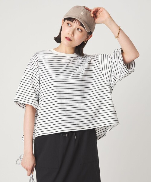 green label relaxing(グリーンレーベルリラクシング)の「ギャザースリーブ プルオーバー カットソー(Tシャツ/カットソー・レディース・オフホワイト/ブラック/ブラウン/その他1/その他2・FREE)」の16枚目の写真