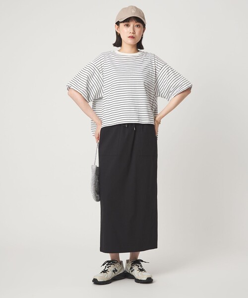 green label relaxing(グリーンレーベルリラクシング)の「ギャザースリーブ プルオーバー カットソー(Tシャツ/カットソー・レディース・オフホワイト/ブラック/ブラウン/その他1/その他2・FREE)」の20枚目の写真