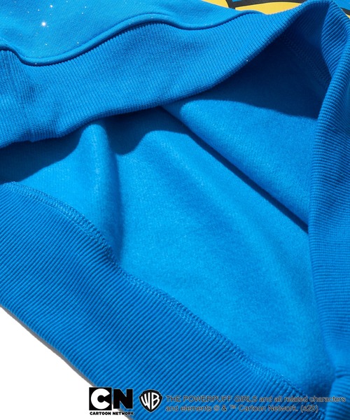 ADPOSION（アドポーション）の「【THE POWERPUFF GIRLS / パワーパフガールズ】ガールズプリント クロップドラメフーディー セットアップ対応（パーカー・レディース・グリーン/レッド/ブルー・FREE）」の15枚目の写真