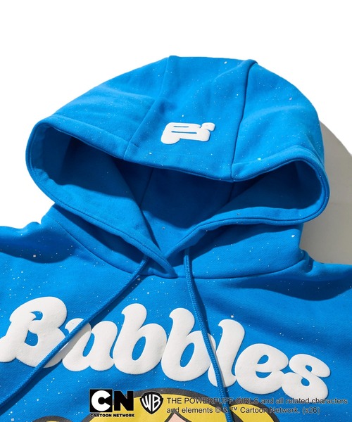 ADPOSION（アドポーション）の「【THE POWERPUFF GIRLS / パワーパフガールズ】ガールズプリント クロップドラメフーディー セットアップ対応（パーカー・レディース・グリーン/レッド/ブルー・FREE）」の10枚目の写真