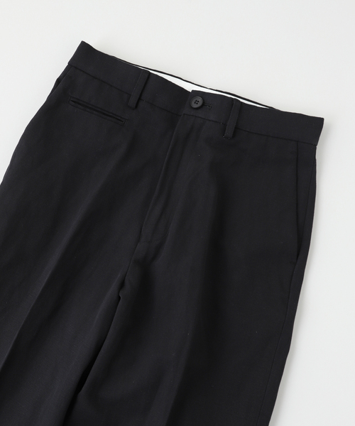 MATSUFUJI（マツフジ）の「MATSUFUJI / マツフジ CL WIDE TROUSERS（スラックス・メンズ・ブラック/ベージュ・2/3）」の4枚目の写真