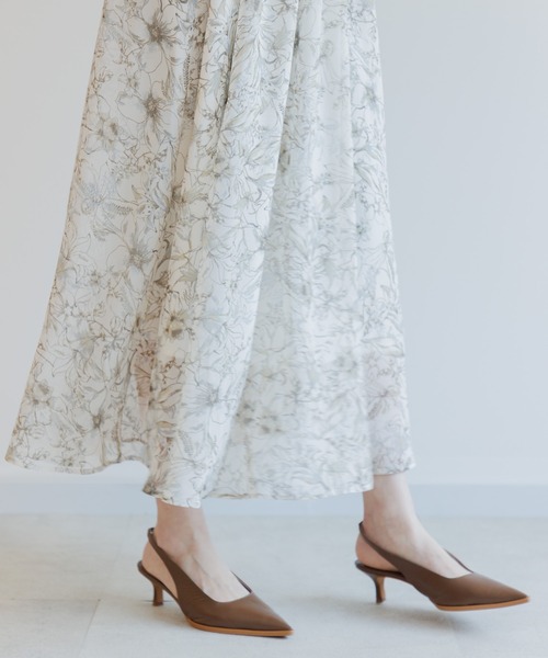 Paradise Picnic（パラダイスピクニック）の「TRANOI. スタンドカラーレトロフラワーワンピース（ワンピース・レディース・アイボリー/ブラック・FREE）」の22枚目の写真