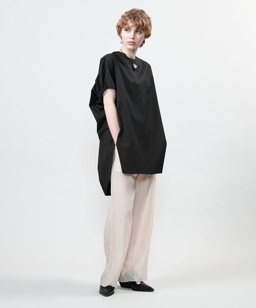 ASTRAET（アストラット）の「＜ASTRAET＞ギャザー ドルマンブラウス（シャツ/ブラウス・レディース・ブラック/ホワイト・FREE）」の8枚目の写真