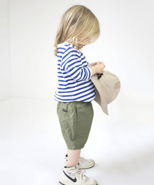 quoti use fith（クゥオティ　ユース　フィス）の「ボーダー長袖Tシャツ（Tシャツ/カットソー・キッズ・ブラック/ネイビー/レッド/ピンク/グリーン・80/90/100/120/110/130）」の14枚目の写真