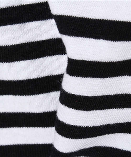 quoti use fith（クゥオティ　ユース　フィス）の「ボーダー長袖Tシャツ（Tシャツ/カットソー・キッズ・ブラック/ネイビー/レッド/ピンク/グリーン・80/90/100/120/110/130）」の11枚目の写真