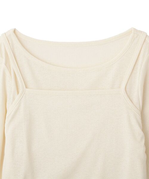 earth music&ecology(アースミュージックアンドエコロジー)の「【SET】ツイストキャミレイヤードカットソー(Tシャツ/カットソー・レディース・グレー/アイボリー/ミント・FREE)」の16枚目の写真