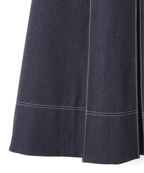 JILL by JILL STUART(ジルバイジルスチュアート)の「デニムライク配色ステッチビスチェジャンスカ(ワンピース・レディース・ピンク/ネイビー・MEDIUM/SMALL)」の8枚目の写真