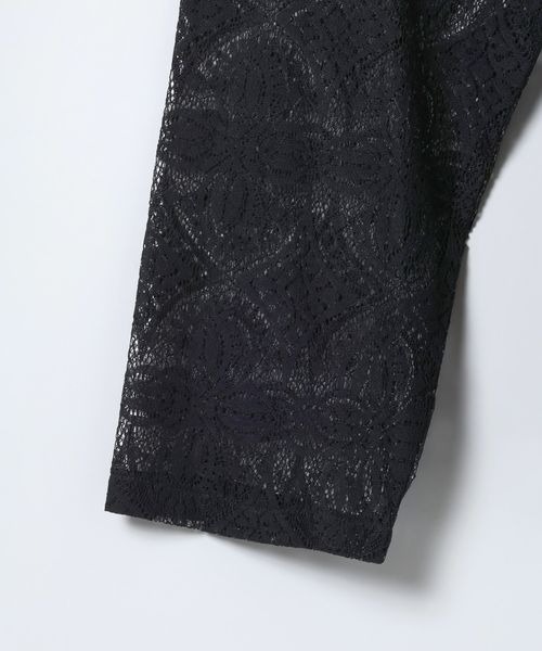 JEANASIS（ジーナシス）の「レースアノラックフーディ/656734（パーカー・レディース・ブラック/ホワイト・FREE）」の7枚目の写真