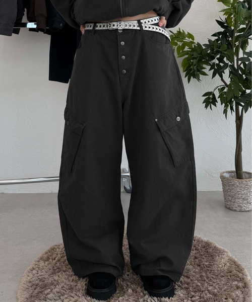 sedacle(セダクル)の「ボタンフライダックカーブパンツ(カーゴパンツ・メンズ・チャコールグレー/ネイビー/ベージュ/ボルドー/カーキ/ブラック/オフホワイト・SMALL/LARGE/MEDIUM)」の20枚目の写真