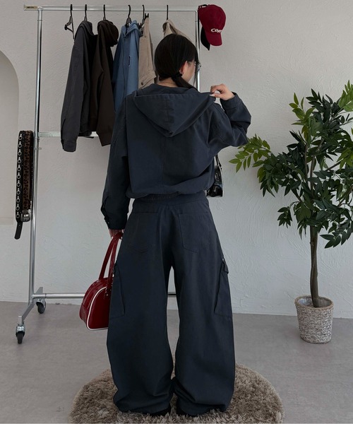 sedacle(セダクル)の「ボタンフライダックカーブパンツ(カーゴパンツ・メンズ・チャコールグレー/ネイビー/ベージュ/ボルドー/カーキ/ブラック/オフホワイト・SMALL/LARGE/MEDIUM)」の10枚目の写真