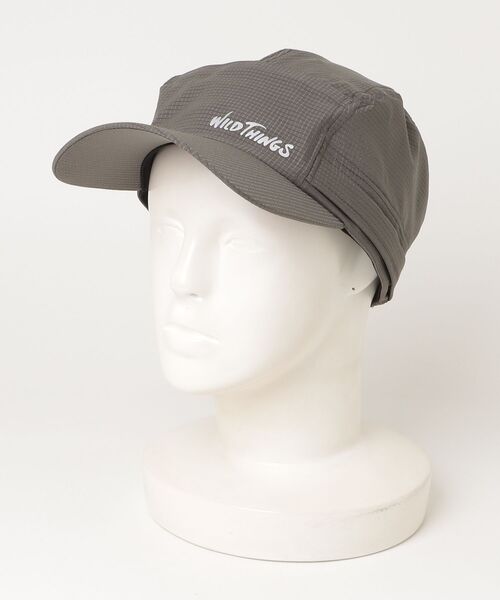 WILD THINGS(ワイルドシングス)の「ブリーザブルサンシェードキャップ│BREATHABLE SUNSHADE CAP(キャップ・メンズ・ブラック/ベージュ系その他2/アッシュ・FREE)」の10枚目の写真
