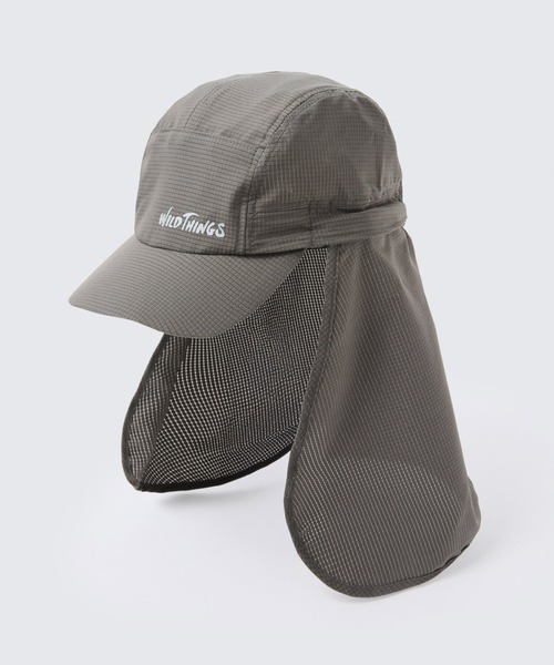 WILD THINGS(ワイルドシングス)の「ブリーザブルサンシェードキャップ│BREATHABLE SUNSHADE CAP(キャップ・メンズ・ブラック/ベージュ系その他2/アッシュ・FREE)」の7枚目の写真