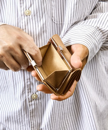 SLOW（スロウ）の「SLOW スロウ / goat-clasp trifold wallet- JULLIEN社マドラスゴートレザーミニウォレット がま口 小さい財布 / 333S146S（財布）」