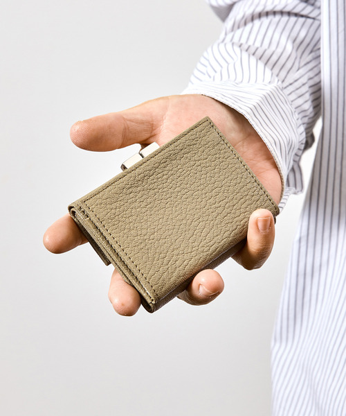 SLOW スロウ / goat-clasp trifold wallet- JULLIEN社マドラスゴート