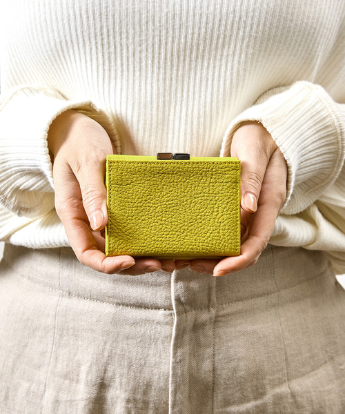 SLOW(スロウ)の「SLOW スロウ / goat-clasp trifold wallet- JULLIEN社マドラスゴートレザーミニウォレット がま口 小さい財布 / 333S146S(財布・メンズ・ブラック/ブルー/グレー/グリーン/ベージュ/イエロー・FREE)」の6枚目の写真