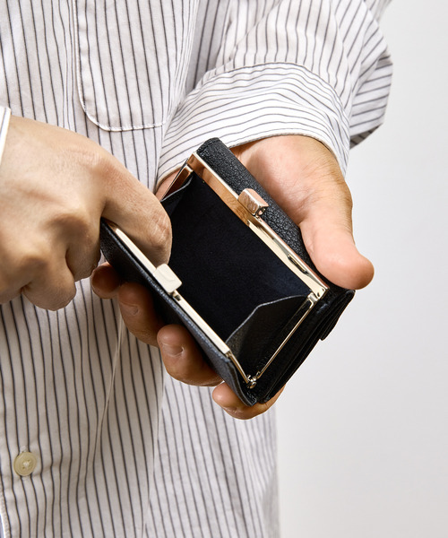 SLOW スロウ / goat-clasp trifold wallet- JULLIEN社マドラスゴート