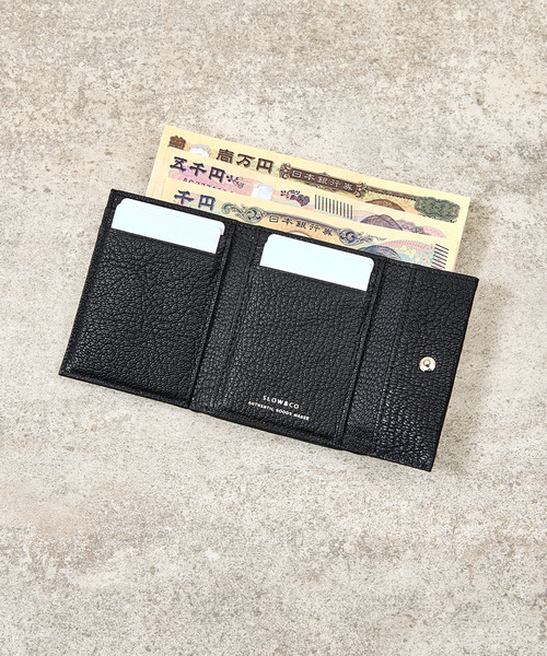 SLOW(スロウ)の「SLOW スロウ / goat-clasp trifold wallet- JULLIEN社マドラスゴートレザーミニウォレット がま口 小さい財布 / 333S146S(財布・メンズ・ブラック/ブルー/グレー/グリーン/ベージュ/イエロー・FREE)」の12枚目の写真