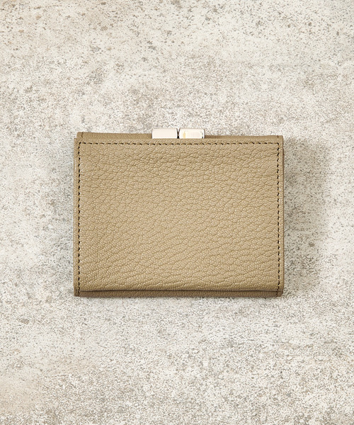 SLOW(スロウ)の「SLOW スロウ / goat-clasp trifold wallet- JULLIEN社マドラスゴートレザーミニウォレット がま口 小さい財布 / 333S146S(財布・メンズ・ブラック/ブルー/グレー/グリーン/ベージュ/イエロー・FREE)」の13枚目の写真