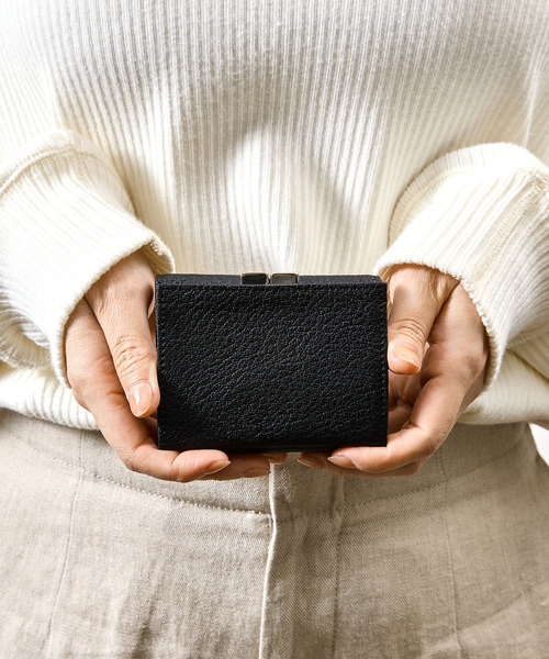 SLOW(スロウ)の「SLOW スロウ / goat-clasp trifold wallet- JULLIEN社マドラスゴートレザーミニウォレット がま口 小さい財布 / 333S146S(財布・メンズ・ブラック/ブルー/グレー/グリーン/ベージュ/イエロー・FREE)」の18枚目の写真