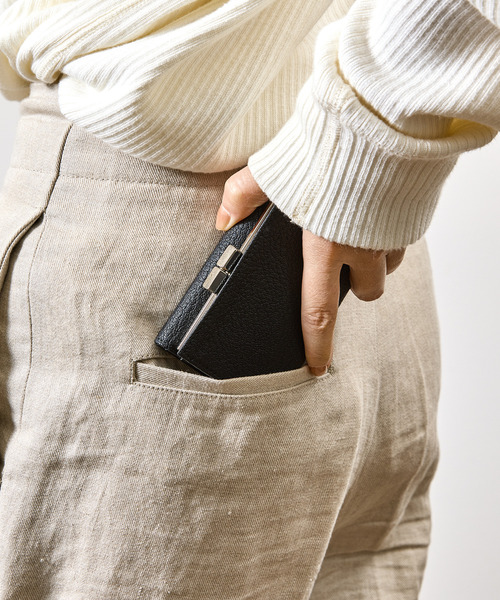 SLOW(スロウ)の「SLOW スロウ / goat-clasp trifold wallet- JULLIEN社マドラスゴートレザーミニウォレット がま口 小さい財布 / 333S146S(財布・メンズ・ブラック/ブルー/グレー/グリーン/ベージュ/イエロー・FREE)」の20枚目の写真