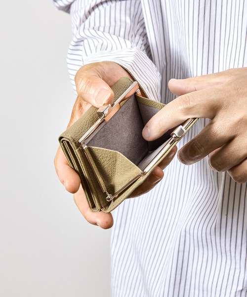 SLOW(スロウ)の「SLOW スロウ / goat-clasp trifold wallet- JULLIEN社マドラスゴートレザーミニウォレット がま口 小さい財布 / 333S146S(財布・メンズ・ブラック/ブルー/グレー/グリーン/ベージュ/イエロー・FREE)」の21枚目の写真